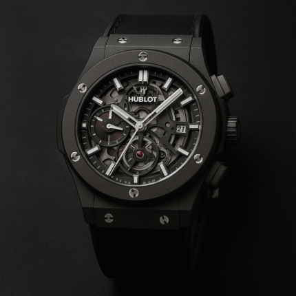 Luxury Skeleton  HUBLOT Watch for Men – Premium Black Dial