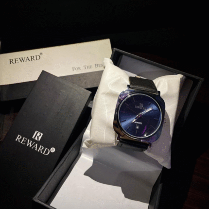 Reward Blue Dial Quartz Men’s Watch | Elegant Design | Leather Strap